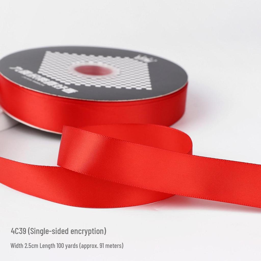 Festive Red Satin Ribbon for New Year, Weddings, Candy Ties, Balloons & Lanterns