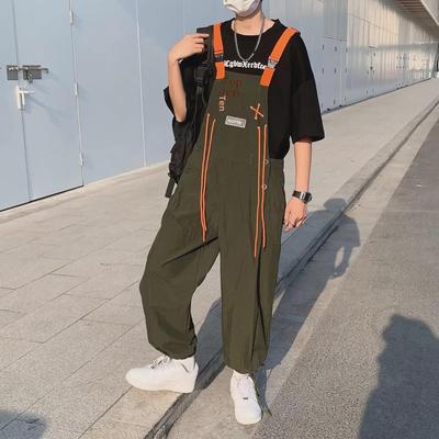 „Harajuku Trend Men's High Street Japanese Design Robocze Kombinezony dla Par”