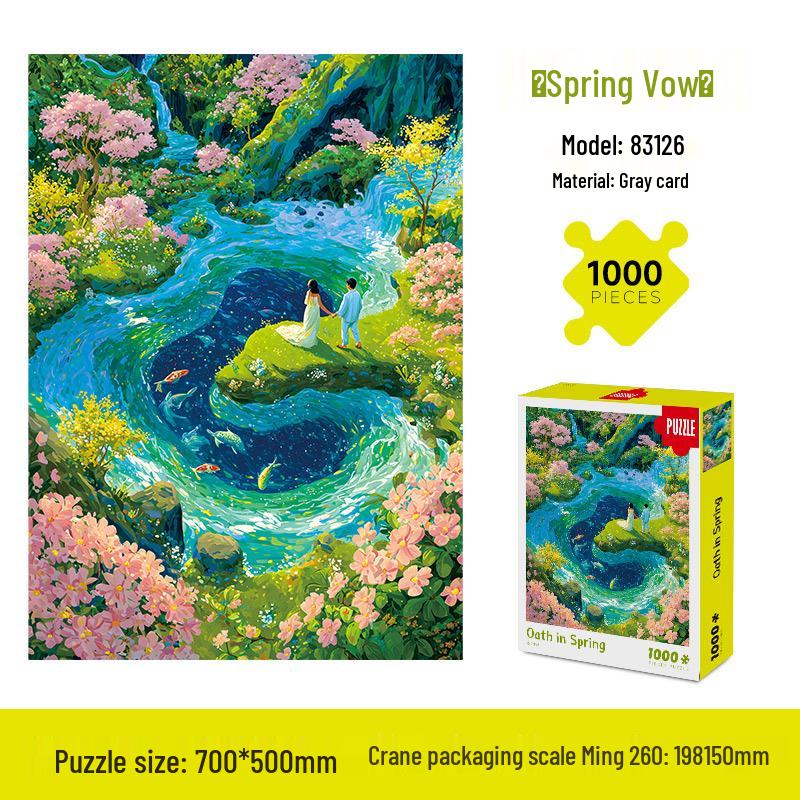 1,000-Piece High-Difficulty Jigsaw Puzzle for Adults - Stress Relief and Boredom Buster Featuring Famous Van Gogh Oil Paintings.
