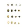 Clothes Jacket Brass Button Replacement Leather Belt Pants Handbag Vintage Style Buttons DIY Crafting Accessories