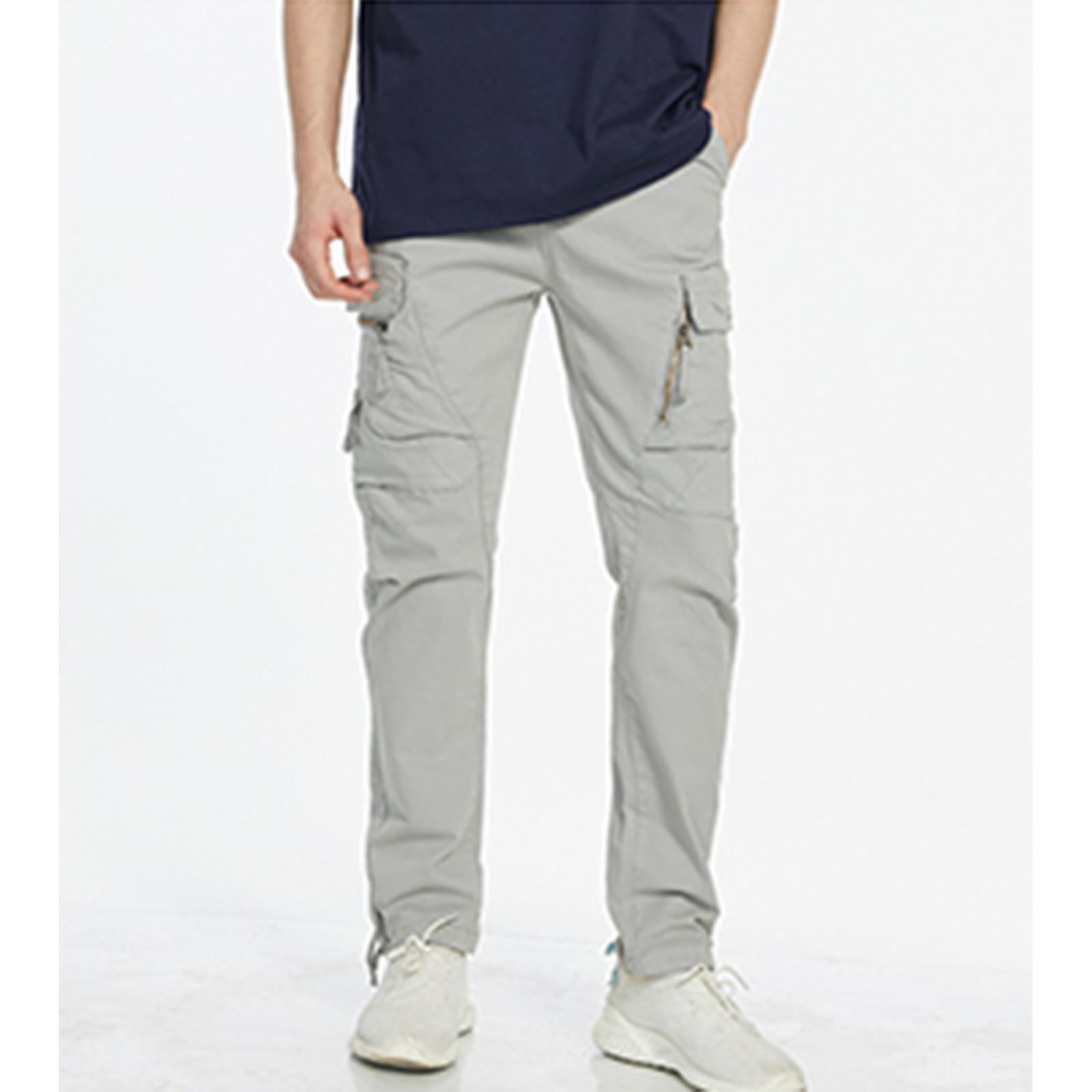 

Мужские спортивные повседневные брюки для бега, легкие походные рабочие брюки, уличные брюки XL светло-серый