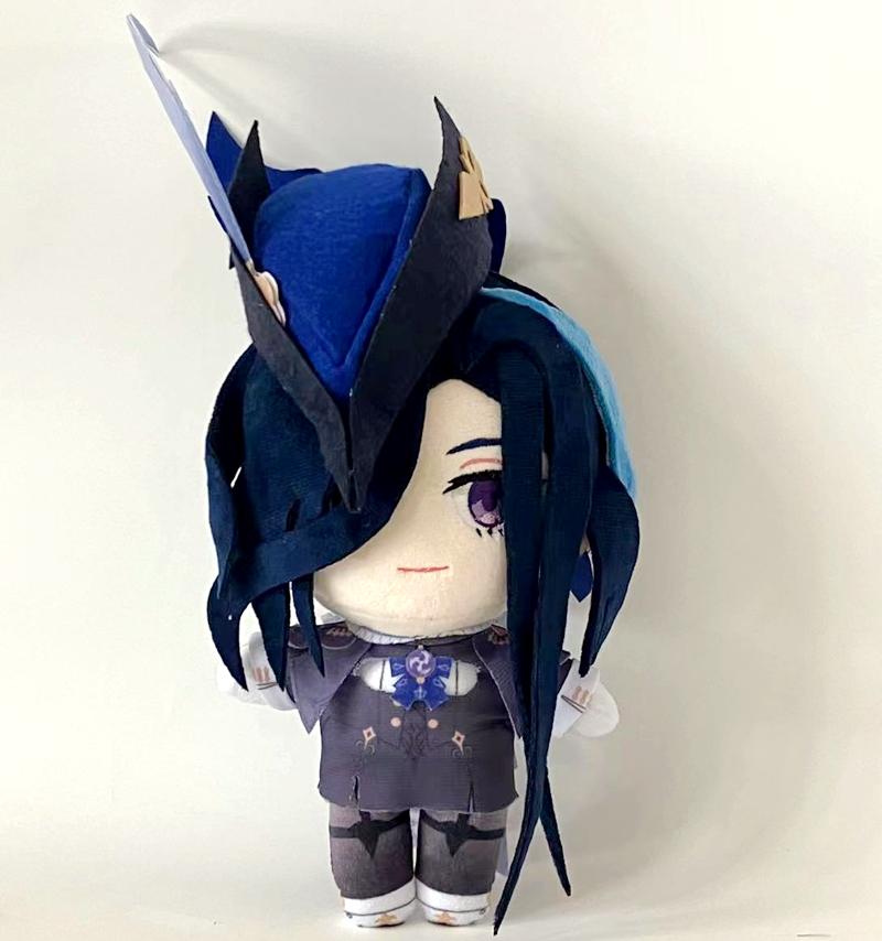 20cm Genshin Impact Neuvillette Plüschtier Stoffpuppe Weiches Kissenkissen Wriothesley Furina Lyney Arlecchino Fan Geburtstagsgeschenk