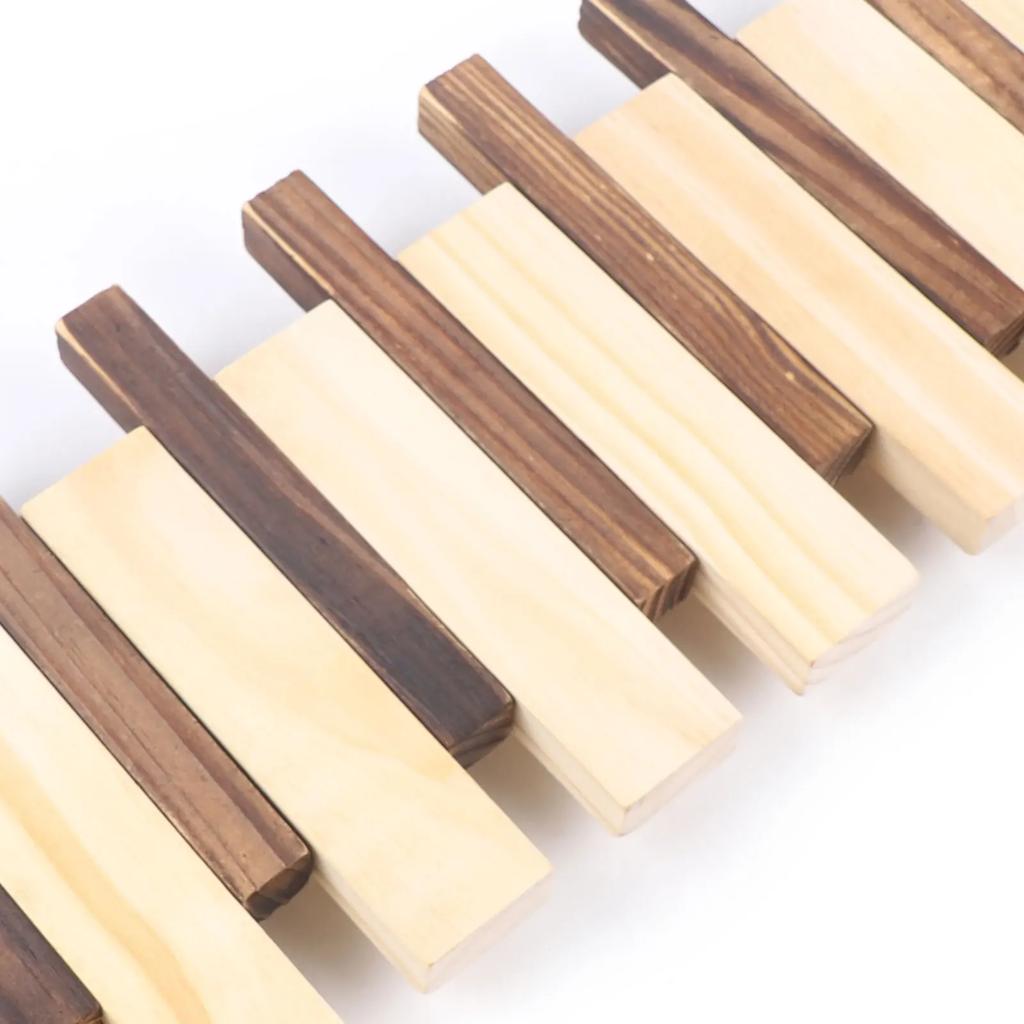 Wooden Coat Rack with Flip Hooks Wall-Mounted Clothes Hanger