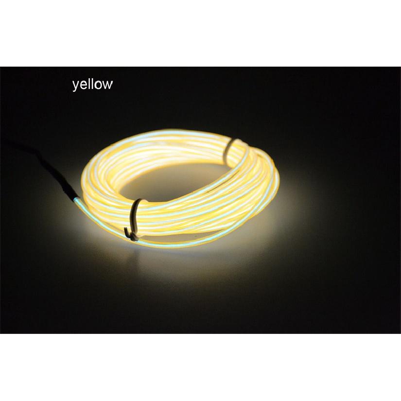 EL Wire LED Glow Light Colorful 1M 3.28ft Rope tape Cable Strip Neon Lights Shoes Clothing Car waterproof strip Lights