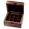 Essential Oil Storage Box Wooden Floral 12 Bottles