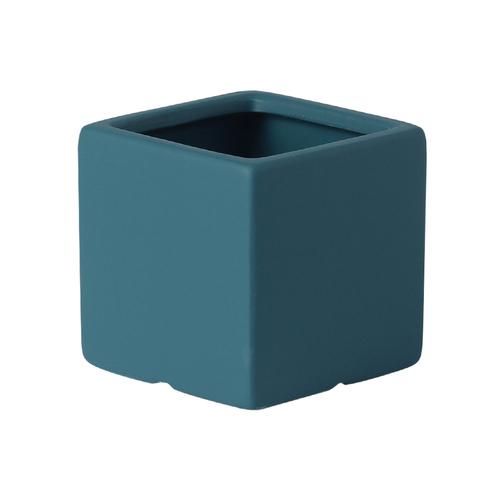 European-style Square Succulents Flower Pot Countertop Ornaments Color Ceramic Flower Pot Plant Potted Garden Decoration Modern
