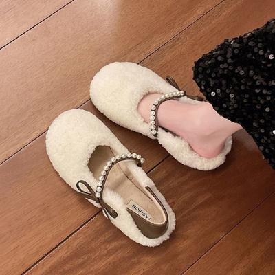 Nouvelles chaussures d'automne et d'hiver pour femmes, en coton polaire chaud, modèle One-step