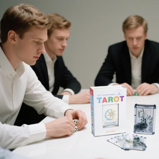 Transparent Tarot Deck Clear Tarot Cards Set Classic Tarot Learning