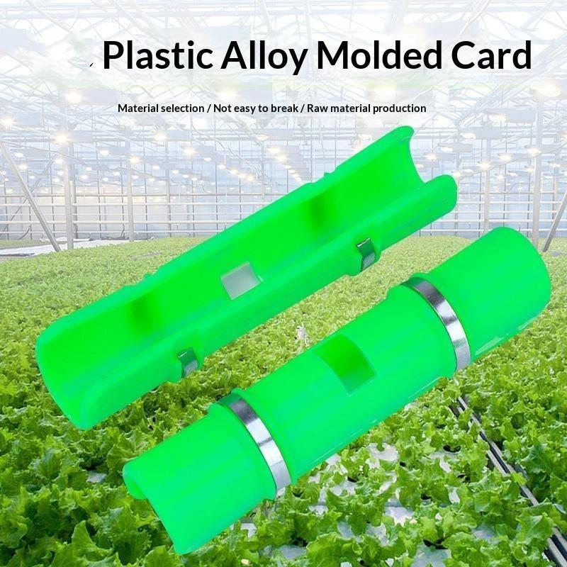 Greenhouse Film Clips OPP Engineering Plastic Strong Grip Weather Resistant Fit 20-30mm Pipe for Garden Film Fixing