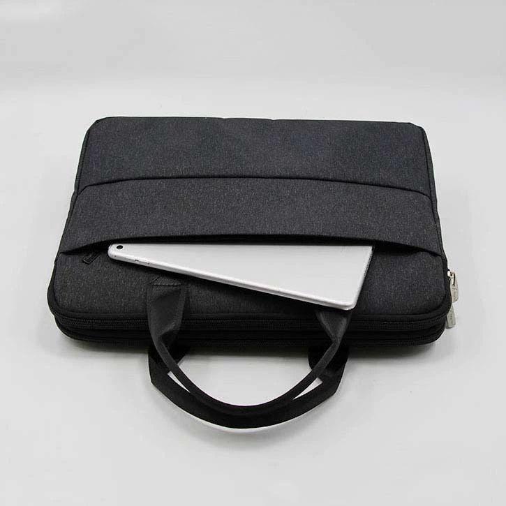 Briefcase Men's Business Minimalist A4 File Bag Canvas Multi-layer Women's Handheld Office Bag Large Capacity Computer Data Bag