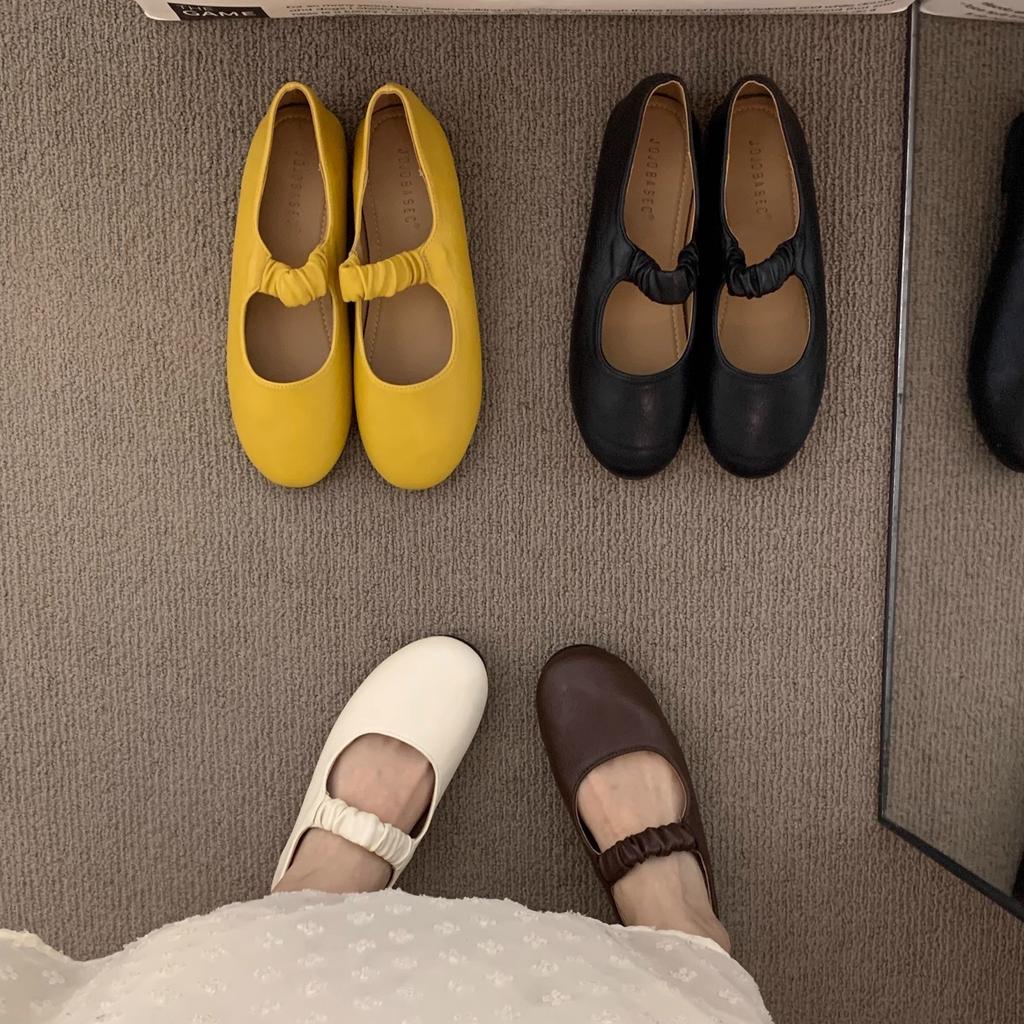 Flat Bottom Niche Mori Retro Coffee Mary Jane Single Shoes Women's 2025 Spring and Autumn Black Square Head Commuting Evening Shoes