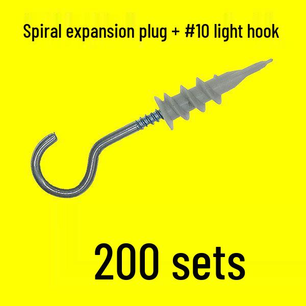 Nylon Spiral Wall Plug Screw Expansion Anchor for Plasterboard