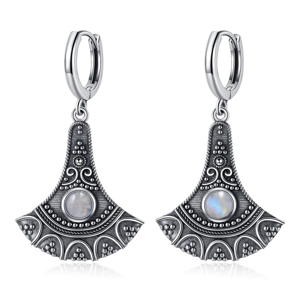 Long Pendant Natural Kyanite Earrings S Silver Earrings for Women  Vintage Engagement Party Anniversary Gift