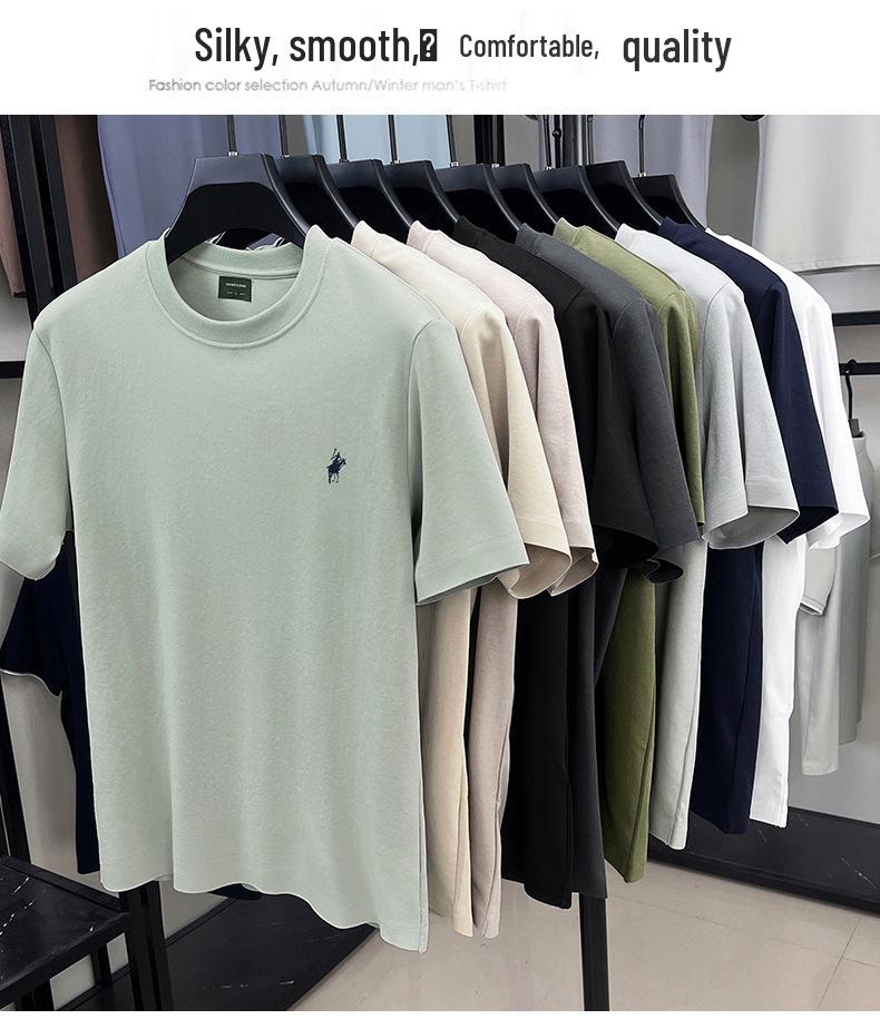 Men's Premium Casual Embroidered Short-Sleeve T-shirt