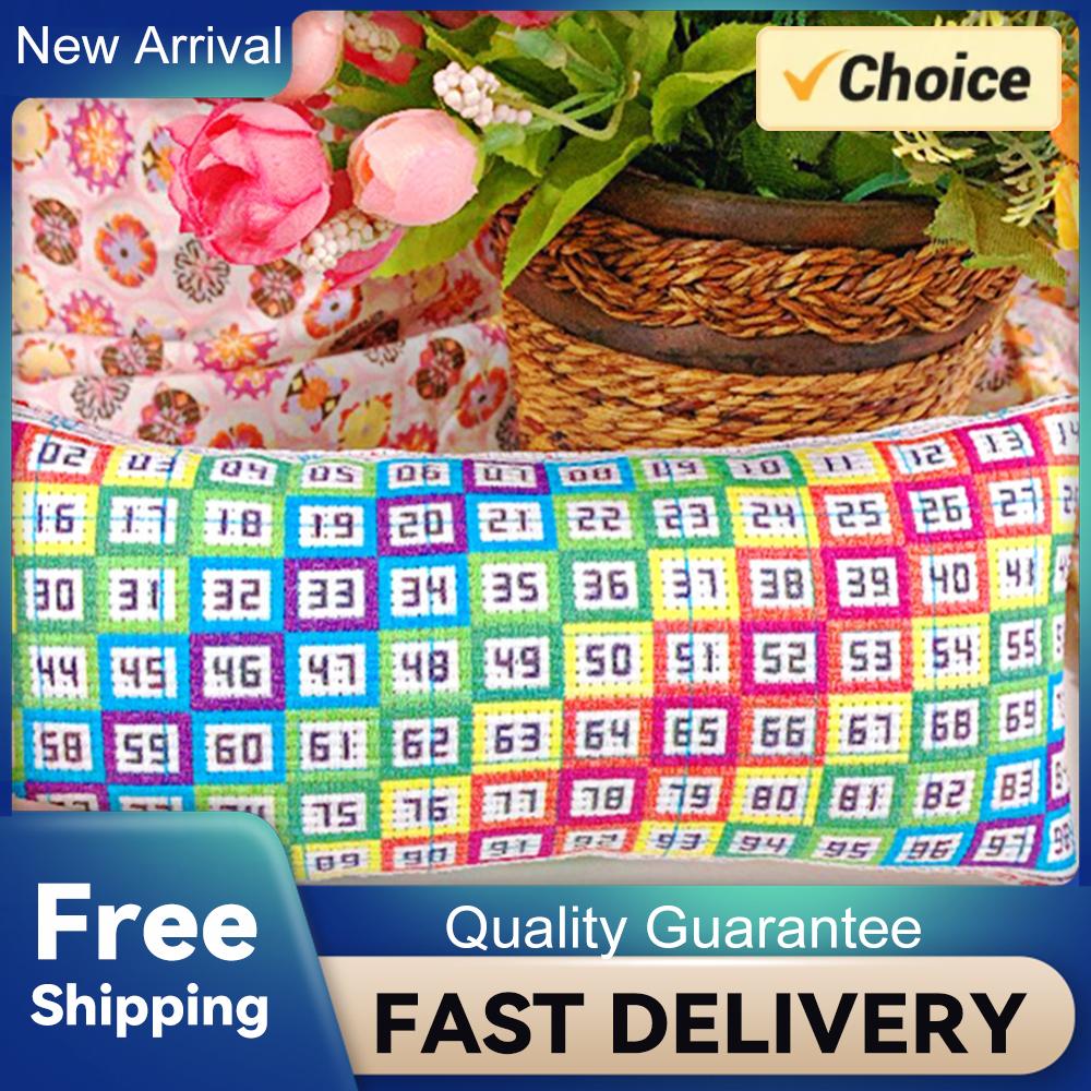 

Number 1-98 Cross Stitch Embroidery Pin Cushion Colorful Pin Holder Tools Rainbow Pillow Shaped Needlework and DIY Crafts China Mainland