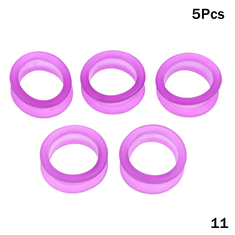 5Pcs Barber Hair Shears Grooming Scissor Protector Cutting Curved Thinning Shears Finger Ring Grip Inserts Ring For Salon Barber