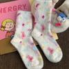 Cute Mink Velvet Snow Boot Socks Winter Thickened Middle Tube Socks  New Year's Gift