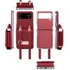 Luxury Design Shoulder Strap Case for Z Flip 4 Mobile Phone with Shockproof and Phone Stand Features