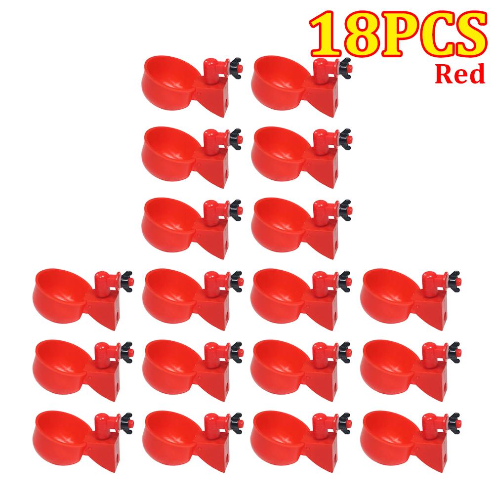 Chicken Drinking Cup Automatic Drinker Chicken Feeder Plastic Poultry Waterer Drinking Water Feeder For Chicks Duck Goose Quail