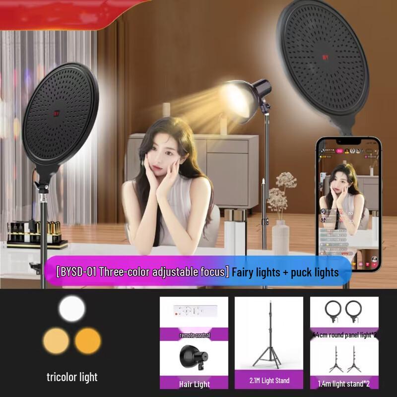 UOSU 60W 3-Color Adjustable Photography Hair Light Kit