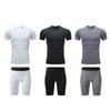 Men's Summer Fitness Set: Breathable Elastic T-shirt & High-Elastic Sports Shorts