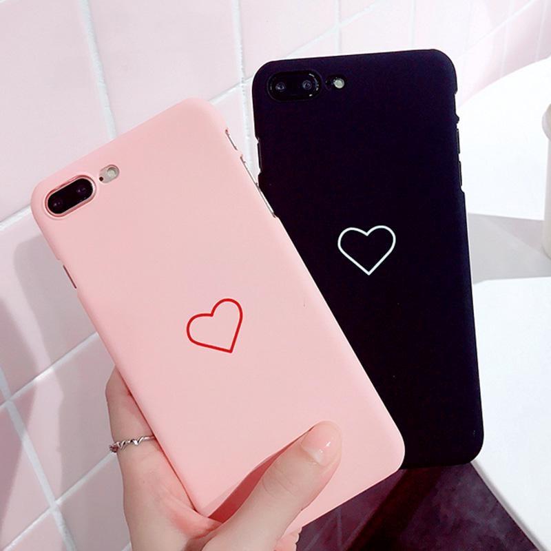 6 7 Iphone 6s Plus 5s Se Couple Painting Love Heart Phone Ultrathin Phone Case