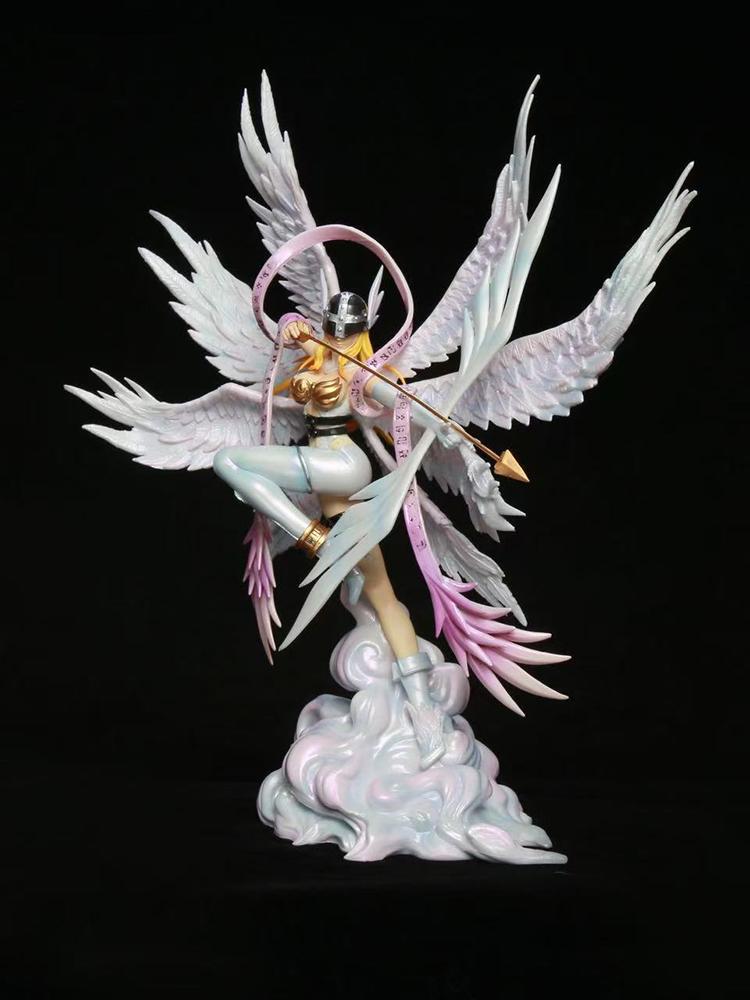 

Latest 28CM Digimon Adventure Angewomon Figure - Archery Themed Anime Figurine Doll Statue Model Collectible Toy Present