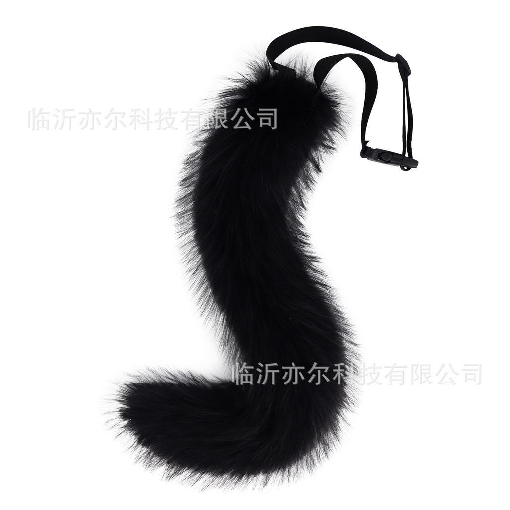 Halloween Fuchs Schwanz Kragen Set Maskerade Halbgesichts Fuchs Maske Halloween Zubehör cos Requisiten
