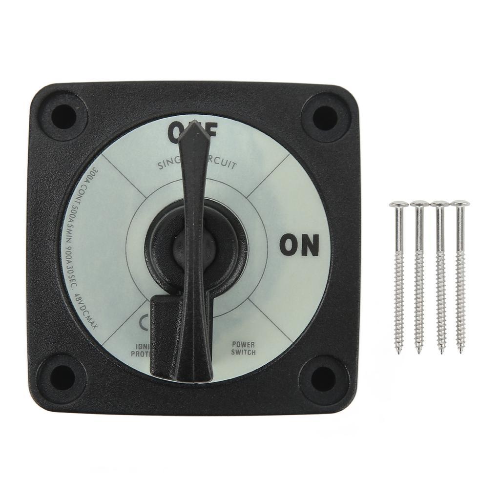 Power Battery Disconnect Switch 2 Gear 2 Terminal Battery On Off Switch 300A for RV Yacht