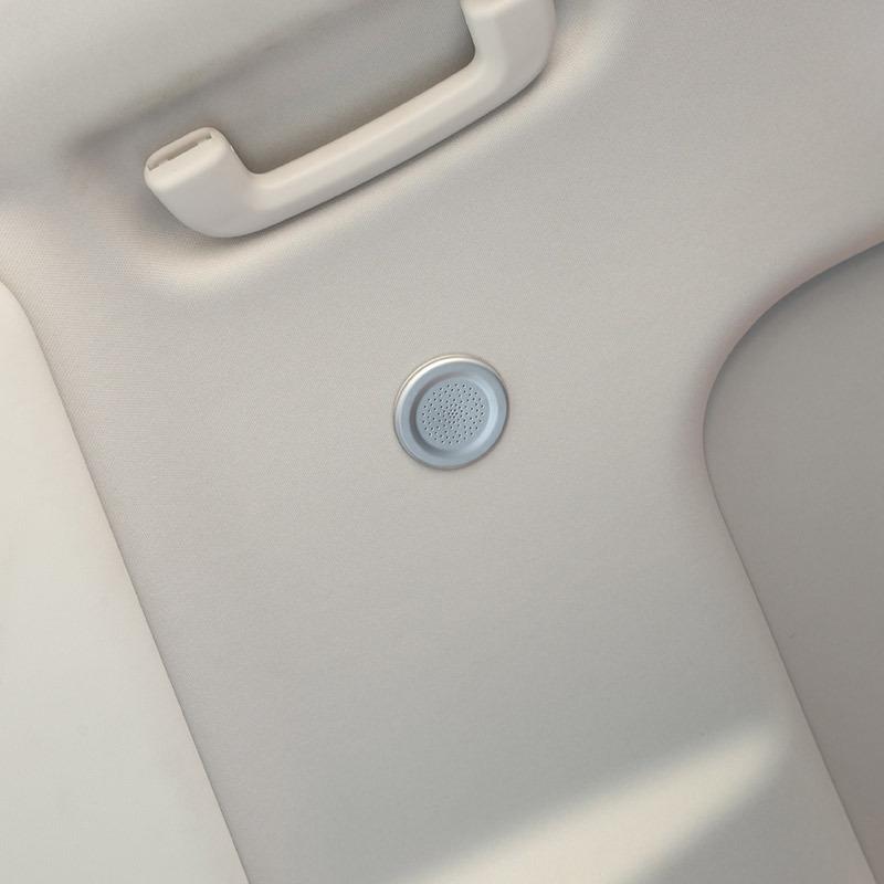 NEW!!! ABS Chrome Carbon Fiber For Land Rover Defender 110 130 - Car Roof Microphone Decoration Cover Accessories