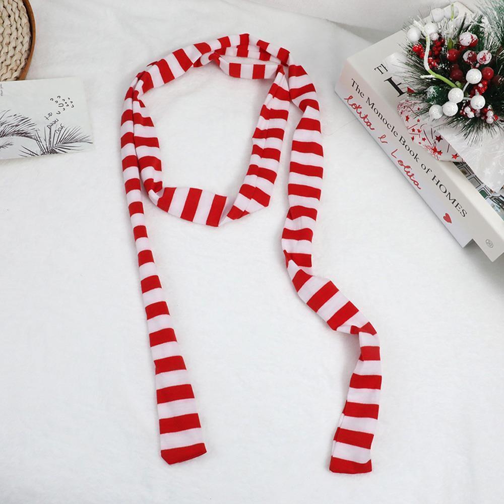 2024 Women Harajuku Cotton Scarves Y2k Black Grey Stripe Long Scarves 180cm Thin Long Decorative Neckerchief Fashion Streetwear