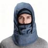Fleece Warm Hat Mask Double Layer Ear Protection Hat Winter Warm Hat Ski Windproof Cap  Women Men