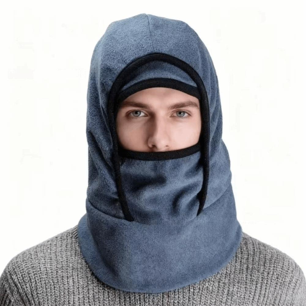 Fleece Warm Hat Mask Double Layer Ear Protection Hat Winter Warm Hat Ski Windproof Cap Women Men