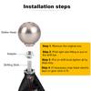 Aluminum 5/6 Speed JDM Ball Shape Shift Gear Knob M10*1.5 For Honda Fit Civic City FD2 FN2 EP3 TYPE R DC2 DC5 AP1 AP2 S2000 F20C