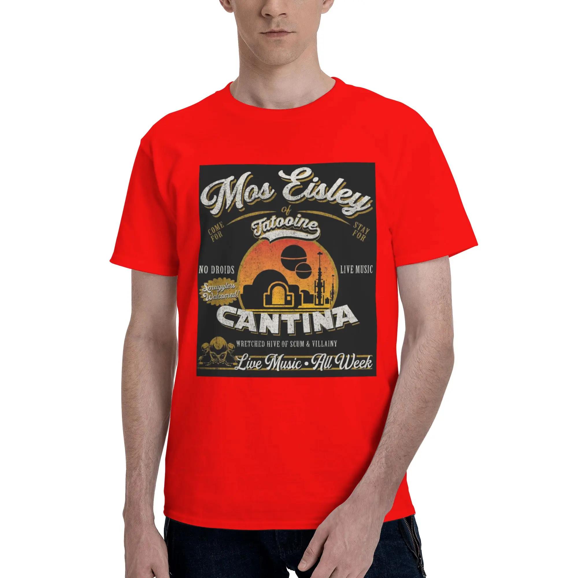 Mos Eisley Cantina Tatooine Dks 100 Cotton TShirt Mens Classic T Shirts Men Crew Neck Short Sleeve S6XL S