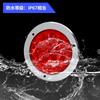 Biqing 2pcs Truck Round Tail Lights 16 Truck Tail Lights 24v RV LED, Universal, Trailer, Sedan, (Red)