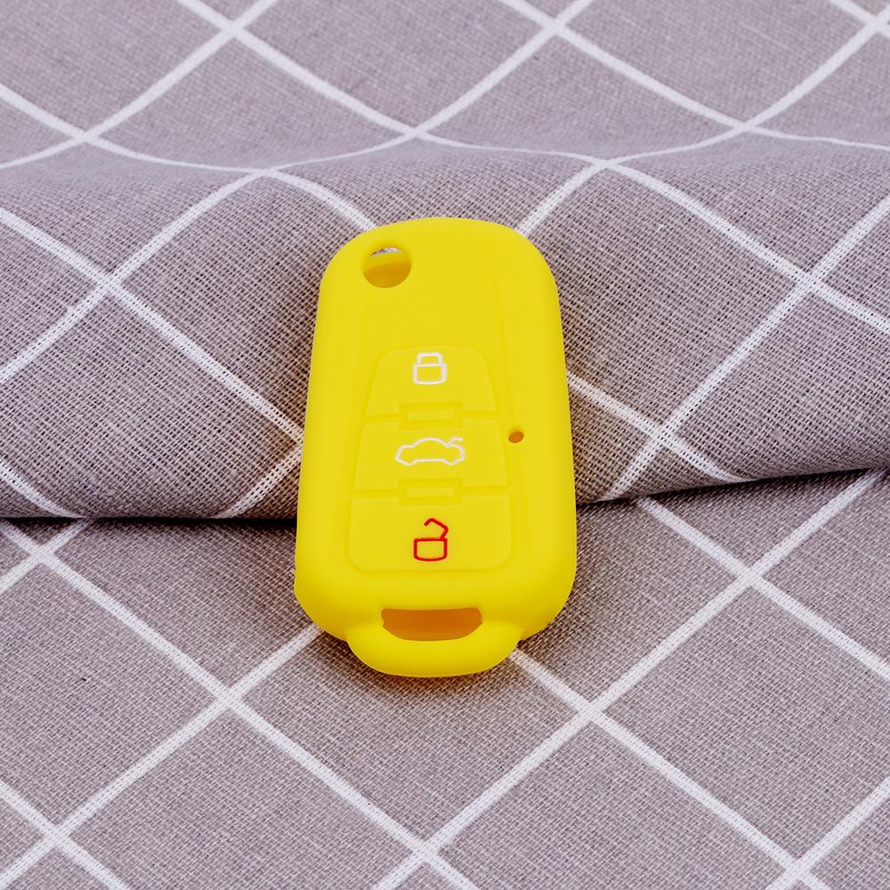 Suitable for Roewe 360   Folding 3-button Silicone Key Bag for MG GS Key Cover Soft Rubber Car Anti-theft Remote Control Cover