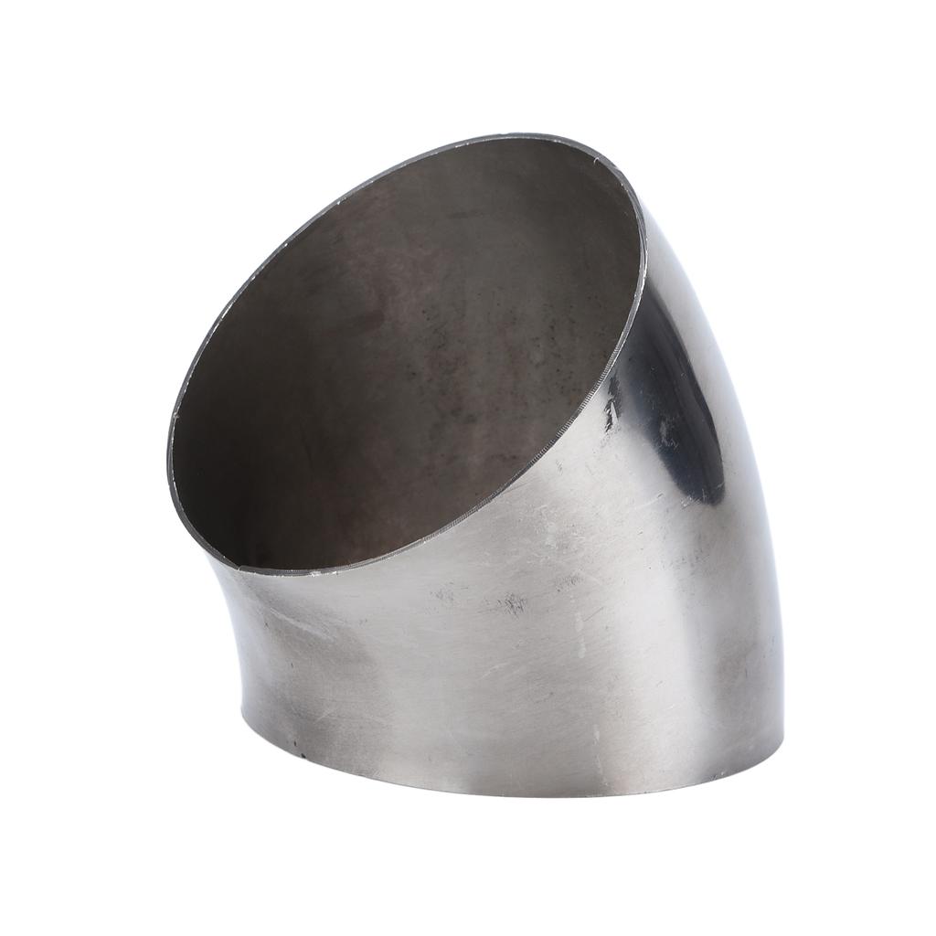 45 Degrees  Turbo Exhaust Bend Elbow Pipe Exhaust Downpipe Corrosion Resistant 304 Stainless Steel