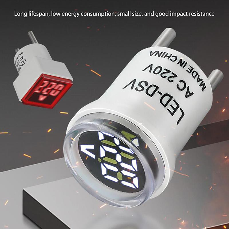 1Pc Euro Plug Ac220V Led Digital Voltmeter Ammeter Voltage Tester Monitor Voltage Current Meter Detector Voltmeter Indicator