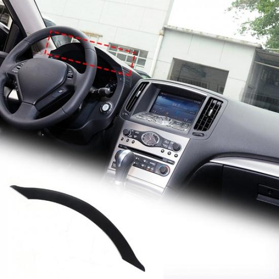 Glossy Piano Black Trument Upper Trim Sticker For Infiniti G37 G25 G35 07-13