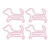 100pcs Dog Shaped Paper Clips Slip Resistance Exquisite Cute Paper Clips for School  