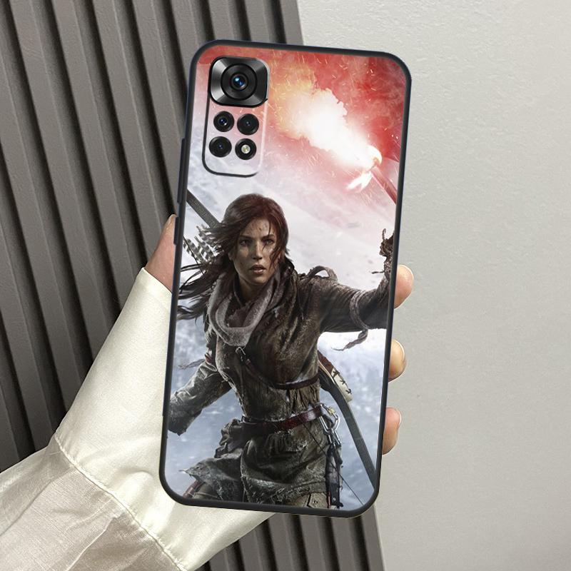 

Lara Croft Tomb Raider Case For Xiaomi Redmi Note 10 Pro Note 11 8 9 12 Pro 11S 10S 8T Redmi 10C 12C 9C 9T Cover Redmi Note 9 Pro
