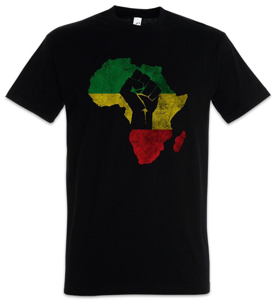African Fist T-Shirt Rasta Babylon Irie Ska Reggae Jamaica Africa Rastafari