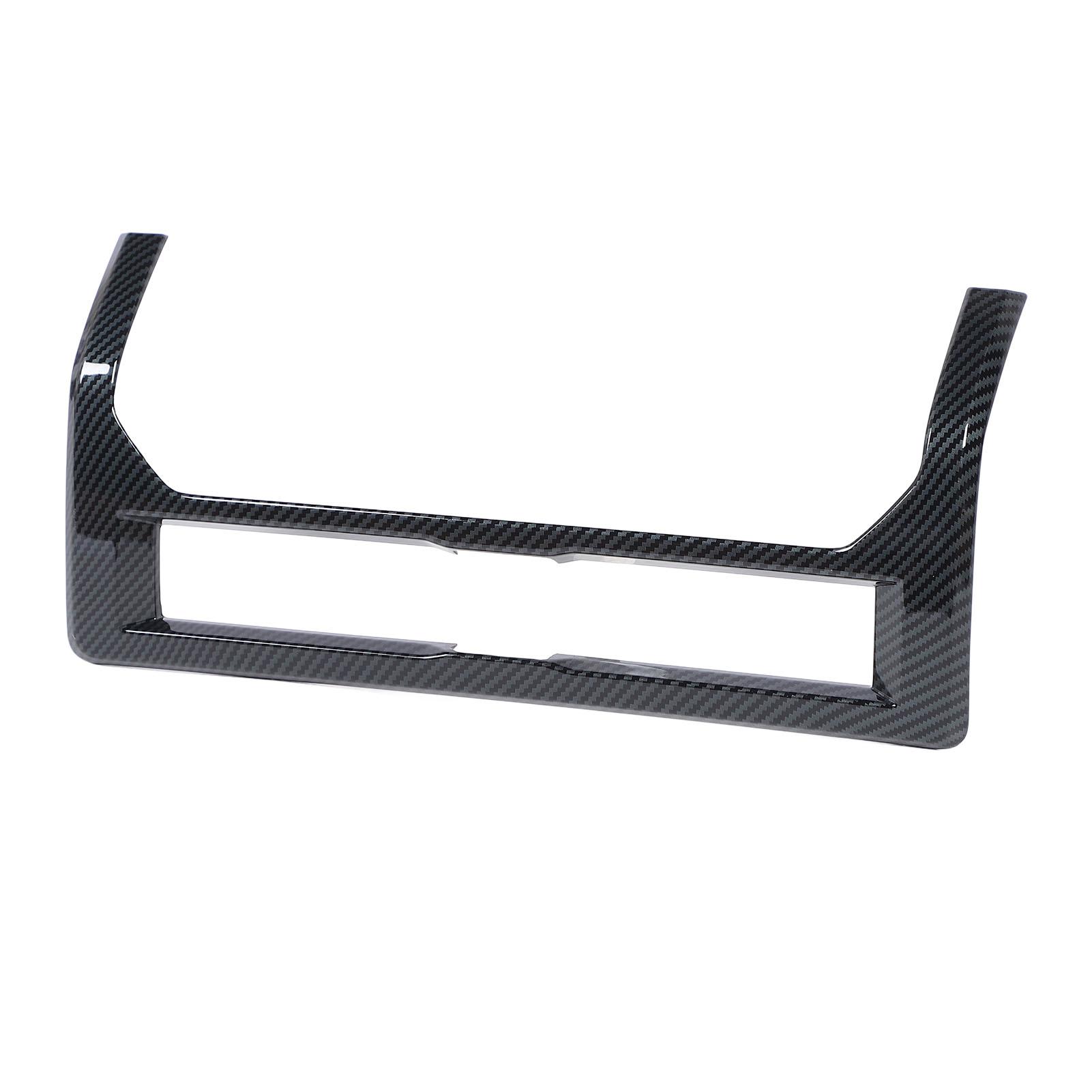 

Рамка накладки центрального переднего воздуховода в стиле карбонового волокна, накладка на воздуховод кондиционера на приборной панели для