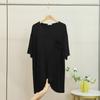 Women's Summer Modal T-Shirt Dress Half Sleeve Tee sleepdress With Pocket Loose Fit Plus Size Lightweight Loungewear Sleep Dress
