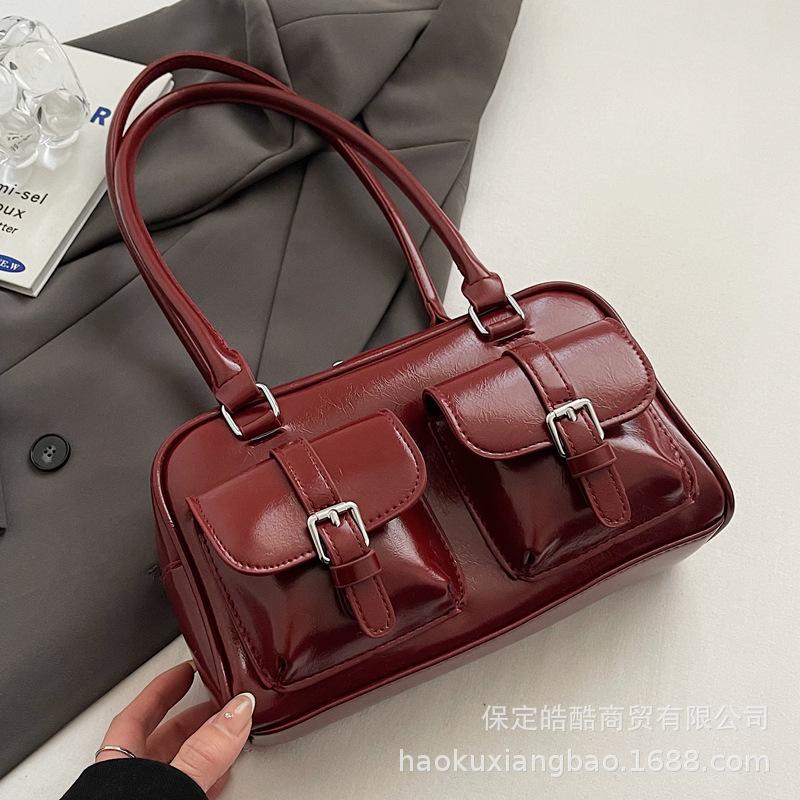 Premium Sense Women's Bag Large Capacity 2025 New Autumn and Winter Niche Design Single Shoulder Underarm Bag Commuter Pillow Bag