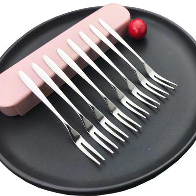 Eco-Friendly Stainless Steel Fruit Fork Set - Cute, Small Luxury Forks for Kids' Fruit Picks