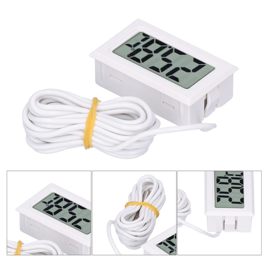 Digital Thermometer   LCD Wired Electronic Temperature Measurement Instrument FY13001
