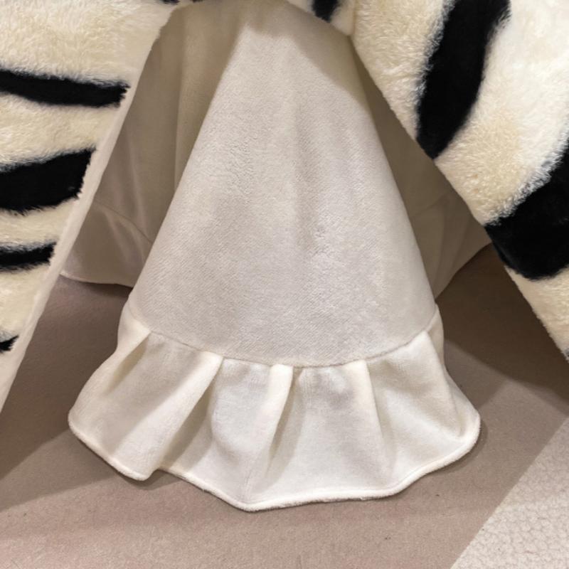 Conjunto de quatro peças com estampa de zebra de luxo leve e espessado, capa de edredom e lençol