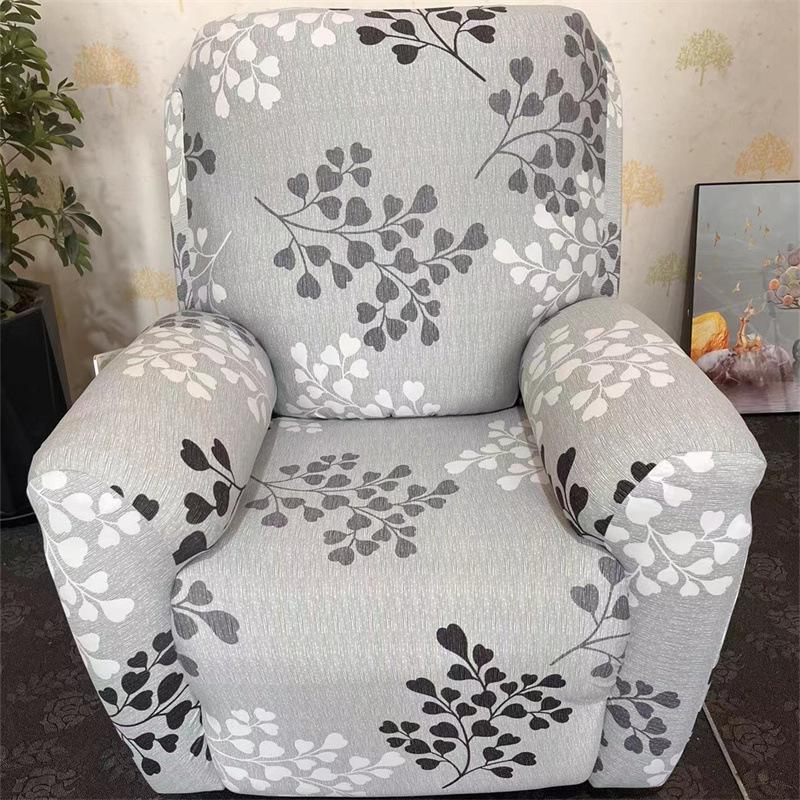 Elastic Printed Fabric All-Inclusive Recliner Cover Rocking Chair Cover Sofa Cover Protective Cover Single Function Recliner Cover